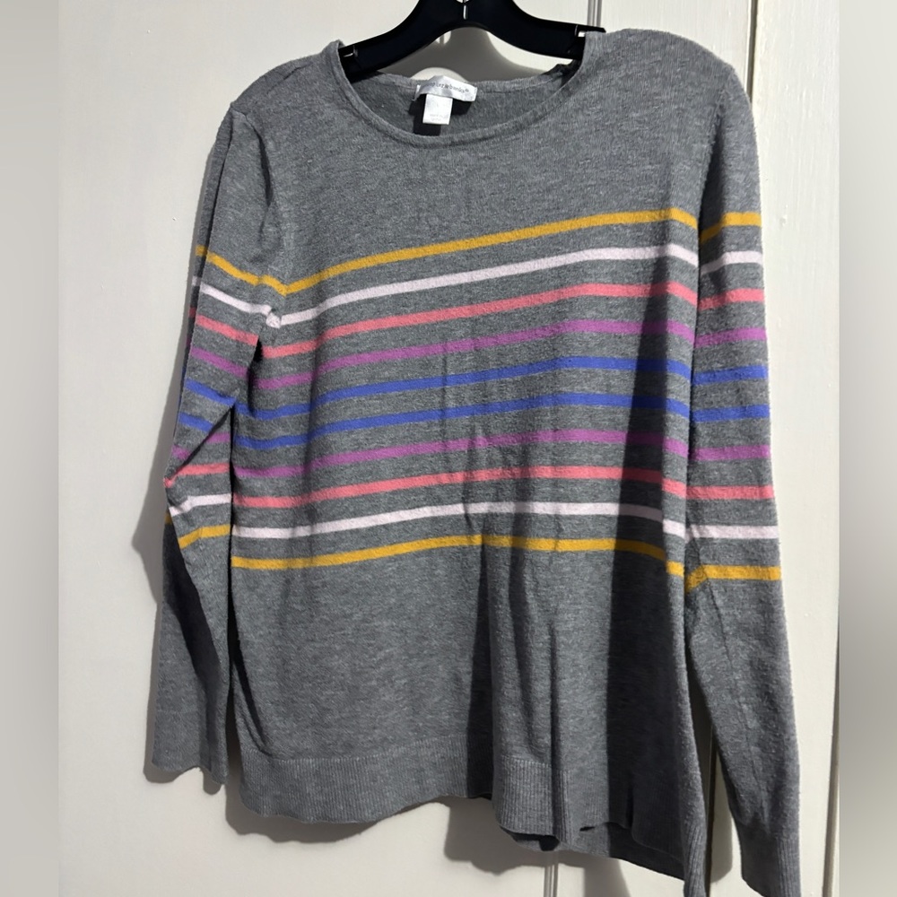 Christopher and banks gray sweater
